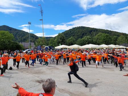 Predsednica vodi vadbo na Tednu prostovoljstva v Mozirju_1.6.2024
